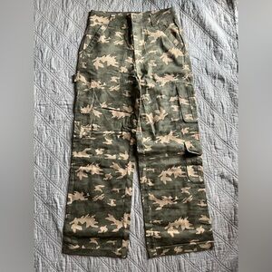 Pink Lily Camo Cargo Pants